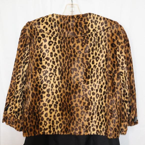 Leopard Print Cynthia Steffe  Blazer Fully Lined 3/4 Sleeves Sz LWomen - Picture 2 of 16